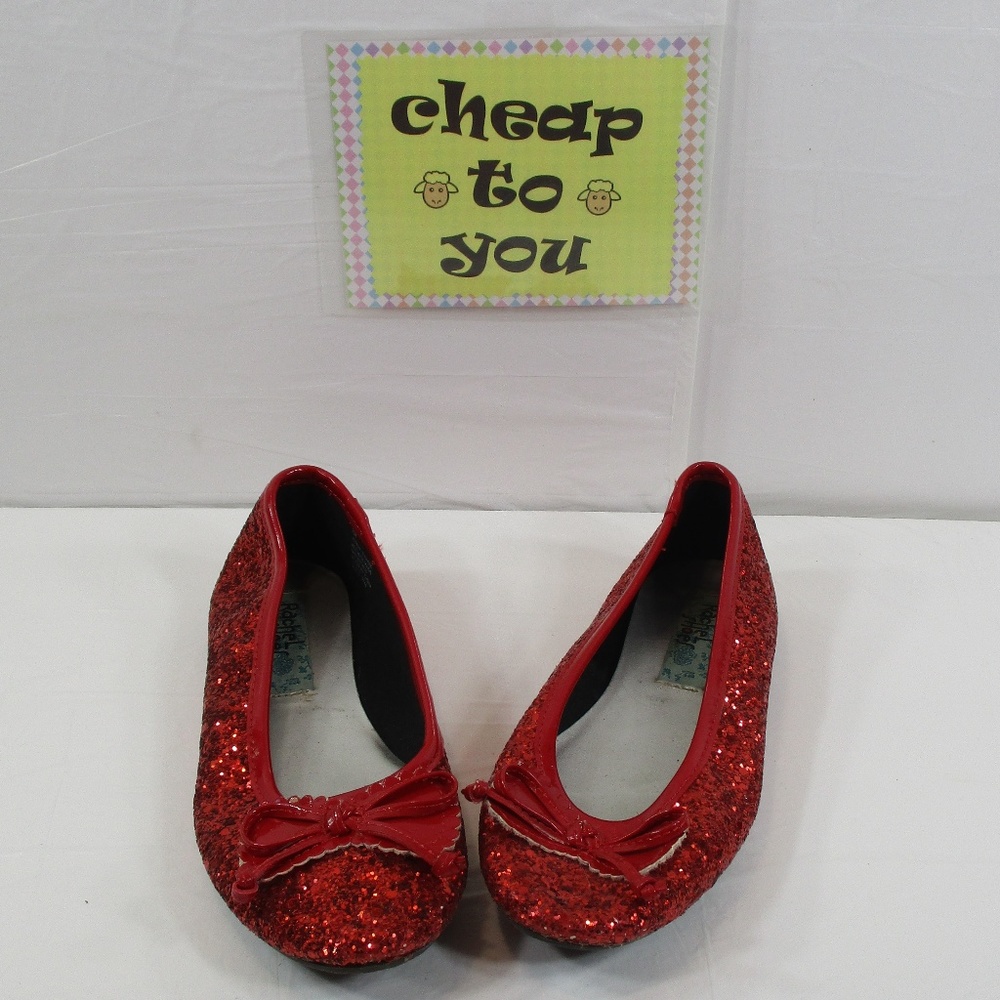 RACHEL GLITTER RED SHOES SIZE 2M